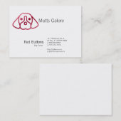 Rood Button Stijlverloop Visitekaartje (Voorkant / Achterkant)