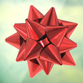 Rood cadeau extra, groot venster raamsticker (Vel 3)