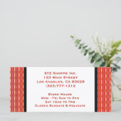 rood cadeaucertificaat (Staand voorkant)