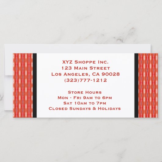 rood cadeaucertificaat (Voorkant)