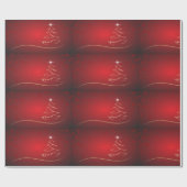 Rood cadeautje voor kerstmis cadeaupapier (Vlak)