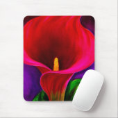 Rood Cala Lily Flower Painting Art - Multi Muismat (Met muis)