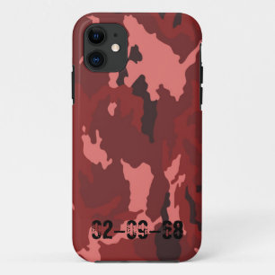 Rood camouflagepatroon Case-Mate iPhone case