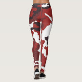 Rood camouflagepatroon leggings (Achterkant)