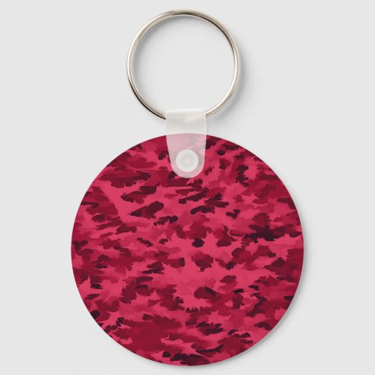 Rood Camouflagepatroon met Blos Sleutelhanger (Voorkant)