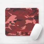 Rood camouflagepatroon muismat (Met muis)