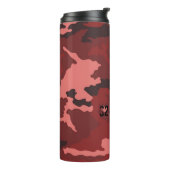 Rood camouflagepatroon thermosbeker (Gedraaid links)