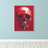 ROOD CANVAS AFDRUK (Insitu (Houten vloer))