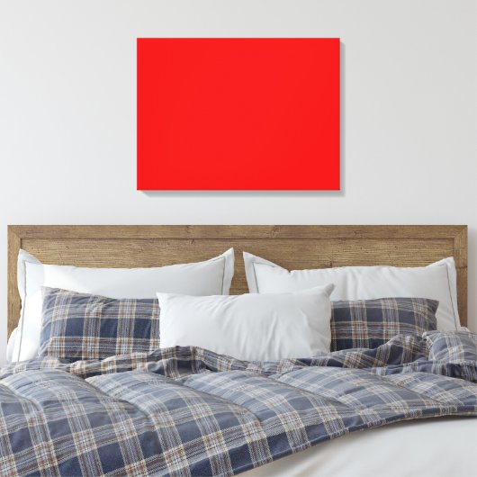 Rood Canvas Afdruk (Insitu (Slaapkamer))