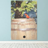 Rood Canvas Afdruk (Insitu (Houten vloer))