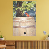 Rood Canvas Afdruk (Insitu (Woonkamer))