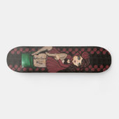 Rood Caped Quantum Cutie Skateboard (Horizontaal)