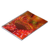 Rood carnivoren zondew plant. notitieboek (Linkerzijde)