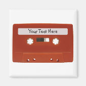 Rood Cassettebandje  magneet (Voorkant)