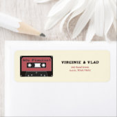 Rood Cassettebandje Retouradreslabel Etiket (Insitu)