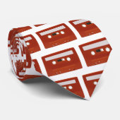 Rood Cassettebandje Stropdas (Opgerold)