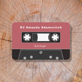 Rood  Cassettebandje Visitekaartje