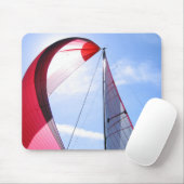 Rood centrifuge met zon muismat (Met muis)