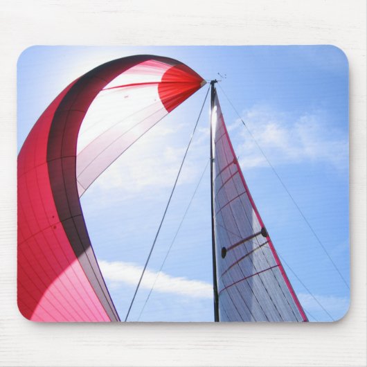 Rood centrifuge met zon muismat (Voorkant)