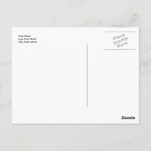 Rood centrum klassieke monogram foto bedankt briefkaart (Achterkant)