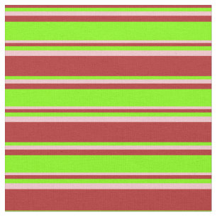 Rood, Chartreuse en Roze Lond Patroon Stof