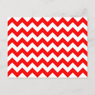 rood Chevron Patroon Briefkaart