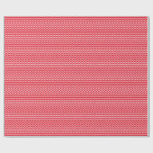 Rood Chevron Patroon Cadeaupapier (Vlak)