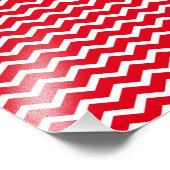Rood Chevron Patroon Foto Afdruk (Hoek)