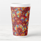Rood | Chic Nep Opal Latte Mok (Voorkant)