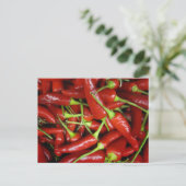 Rood Chili Peppers Gift Range Briefkaart (Staand voorkant)