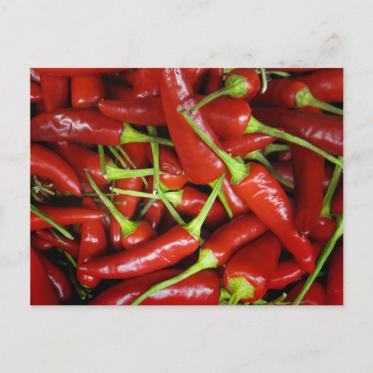 Rood Chili Peppers Gift Range Briefkaart (Voorkant)