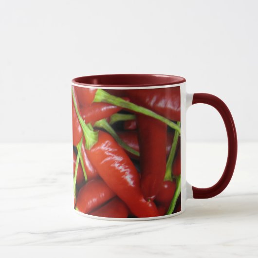 Rood Chili Peppers Gift Range Mok (Rechts)