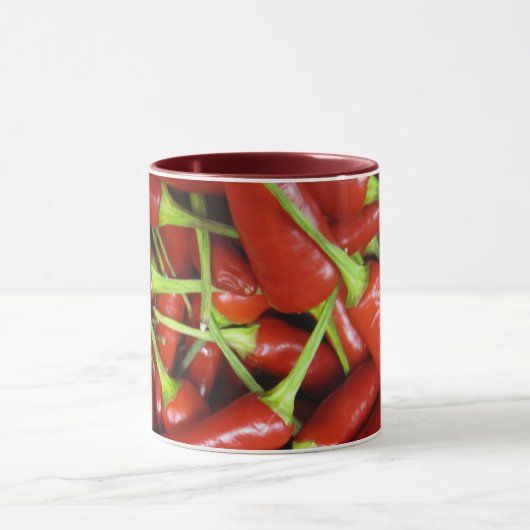 Rood Chili Peppers Gift Range Mok (Midden)