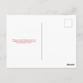 Rood Chinees Nieuwjaar 2025 Slang Briefkaart (Achterkant)