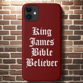 Rood Christelijk Geloof Koning James Bijbelgelovig Case-Mate iPhone Case