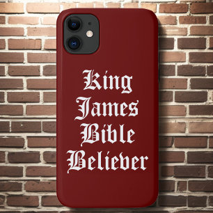 Rood Christelijk Geloof Koning James Bijbelgelovig Case-Mate iPhone Case