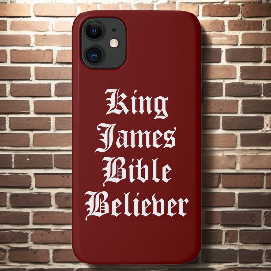 Rood Christelijk Geloof Koning James Bijbelgelovig Case-Mate iPhone Case