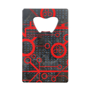 rood circuit creditkaart flessenopener