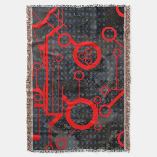 rood circuit deken (Voorkant Verticaal)