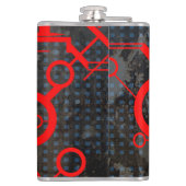 rood circuit heupfles (Achterkant)