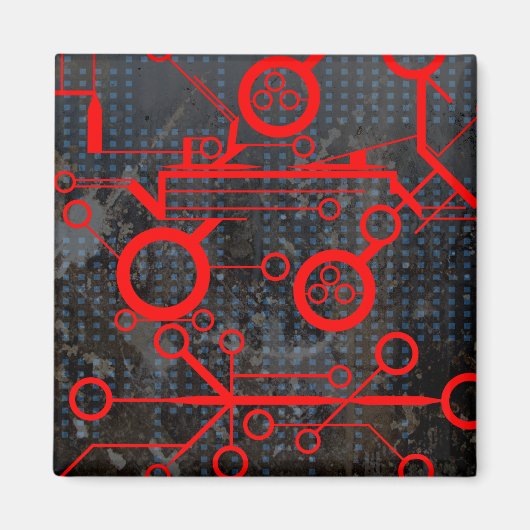 rood circuit magneet (Voorkant)