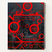 rood circuit notitieboek (Achterkant)