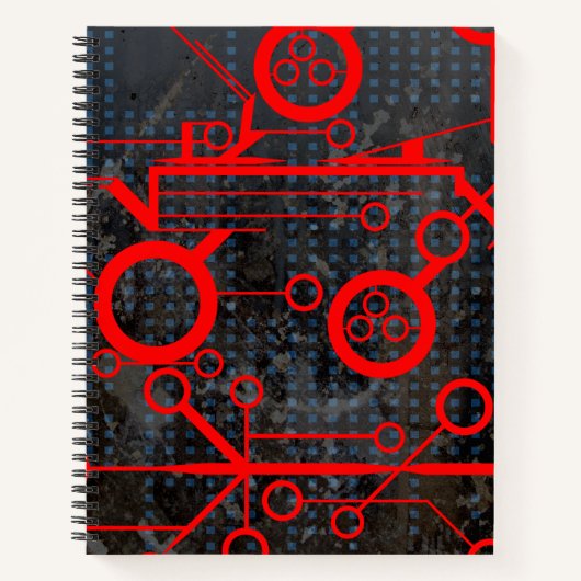 rood circuit notitieboek (Voorkant)