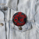rood circuit ronde button 7,6 cm (In situ)