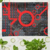 rood circuit theedoek (Gevouwen)