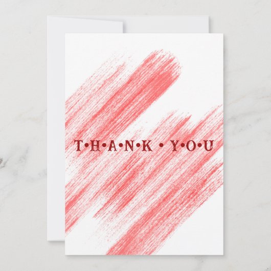 Rood Classic Retro Auto Aquarel Bedankkaart (Achterkant)