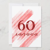 Rood Classic Retro Auto  Aquarel Kaart (Achterkant)