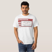 rood concertkaartje t-shirt (Voorkant volledig)