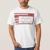 rood concertkaartje t-shirt (Voorkant)