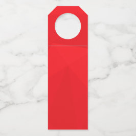 Rood, cool, uniek, trendy, geometrisch ontwerp in  flessenhanger